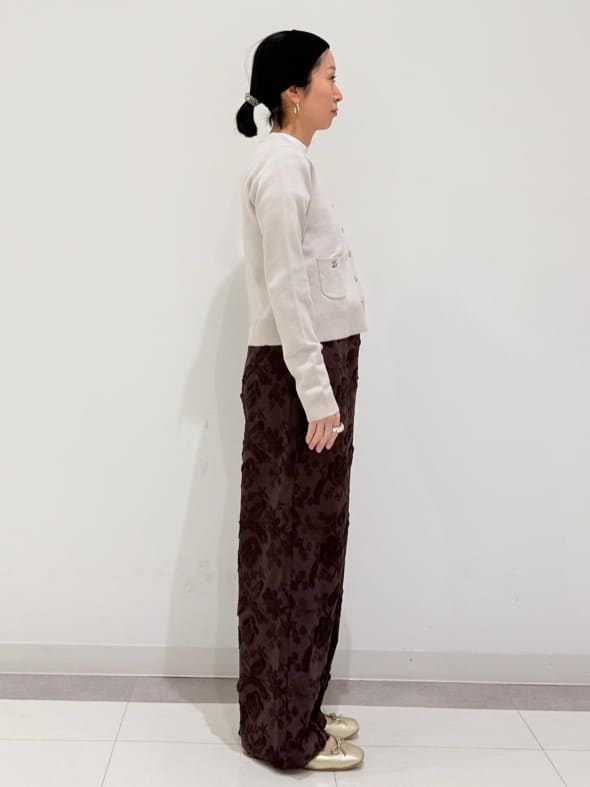 MIYAKAWAさんの「DRESSTERIOR｜【ウォッシャブル/ウエストゴム】コットンエンブロイダリー イージーパンツ」を使ったコーディネート