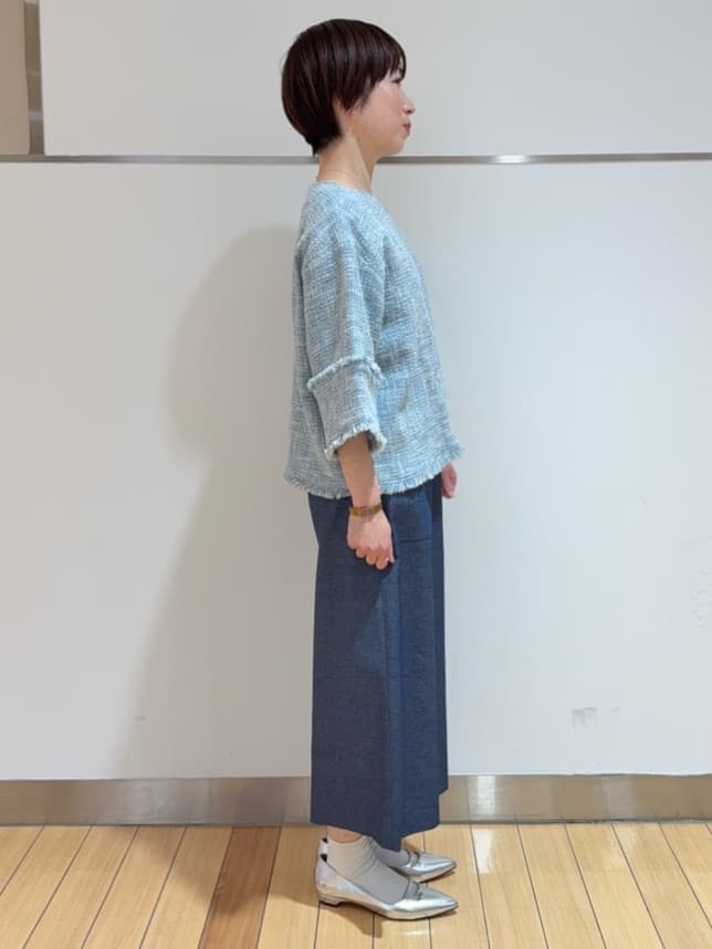 あやさんの「UNTITLED｜【洗える/後ろウエストゴム】オックスアイラインスカート」を使ったコーディネート