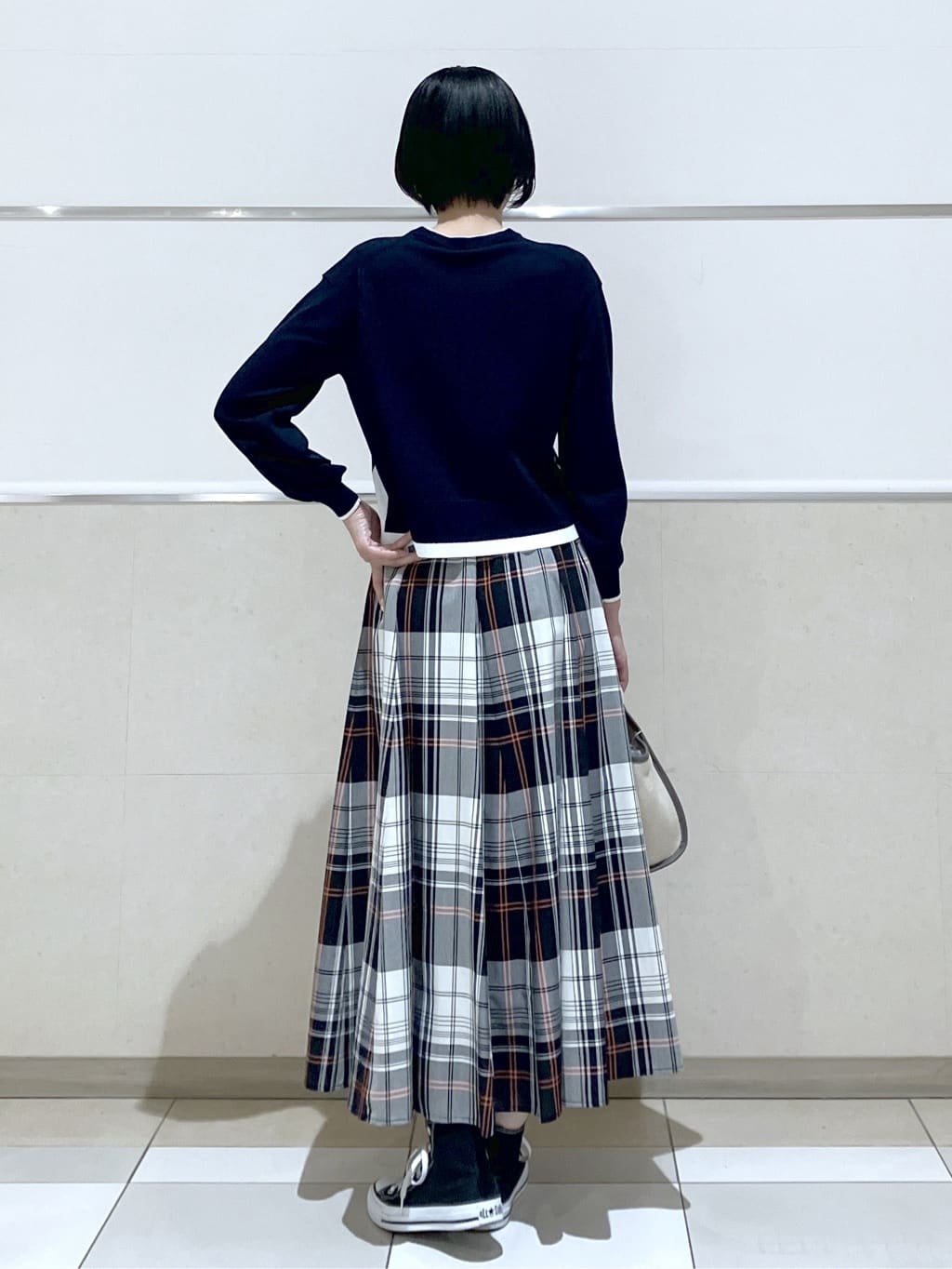 eriko さんの「Dessin｜【花粉ガード/撥水加工/洗える】クルーネックスプリングコート」を使ったコーディネート