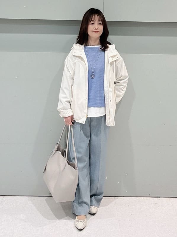 makiさんの「UNTITLED｜◆【洗える/光沢感】ファンシーヤーンニット」を使ったコーディネート