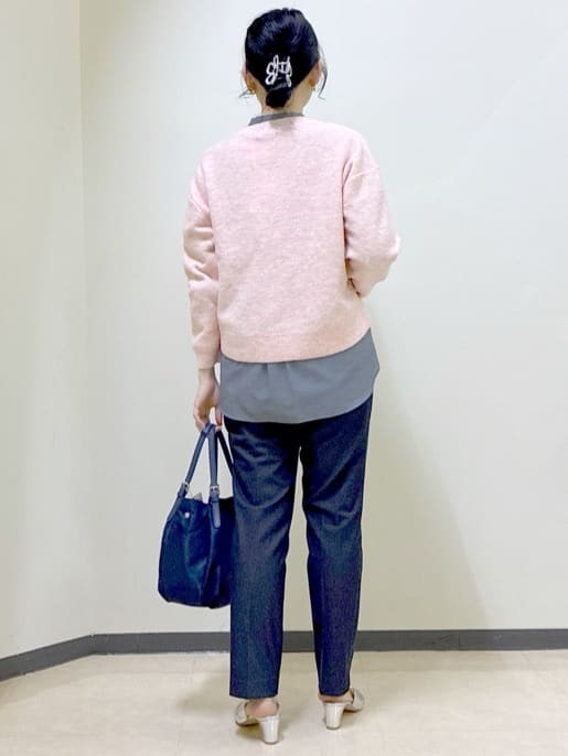  beni_gingerさんの「Reflect｜【高身長さんに嬉しい長め丈追加！／私のパンツ／すっきり見え◎】テーパードパンツ」を使ったコーディネート