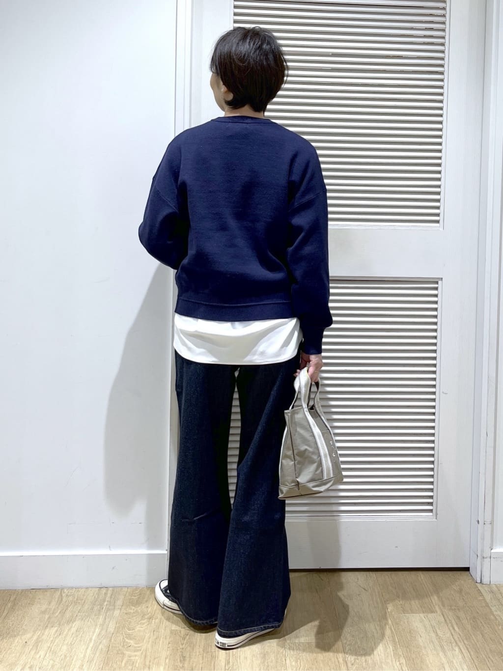 Miyazakiさんの「Dessin｜【体型カバー/レイヤード/洗える】ジョーゼットプルオーバーブラウス」を使ったコーディネート