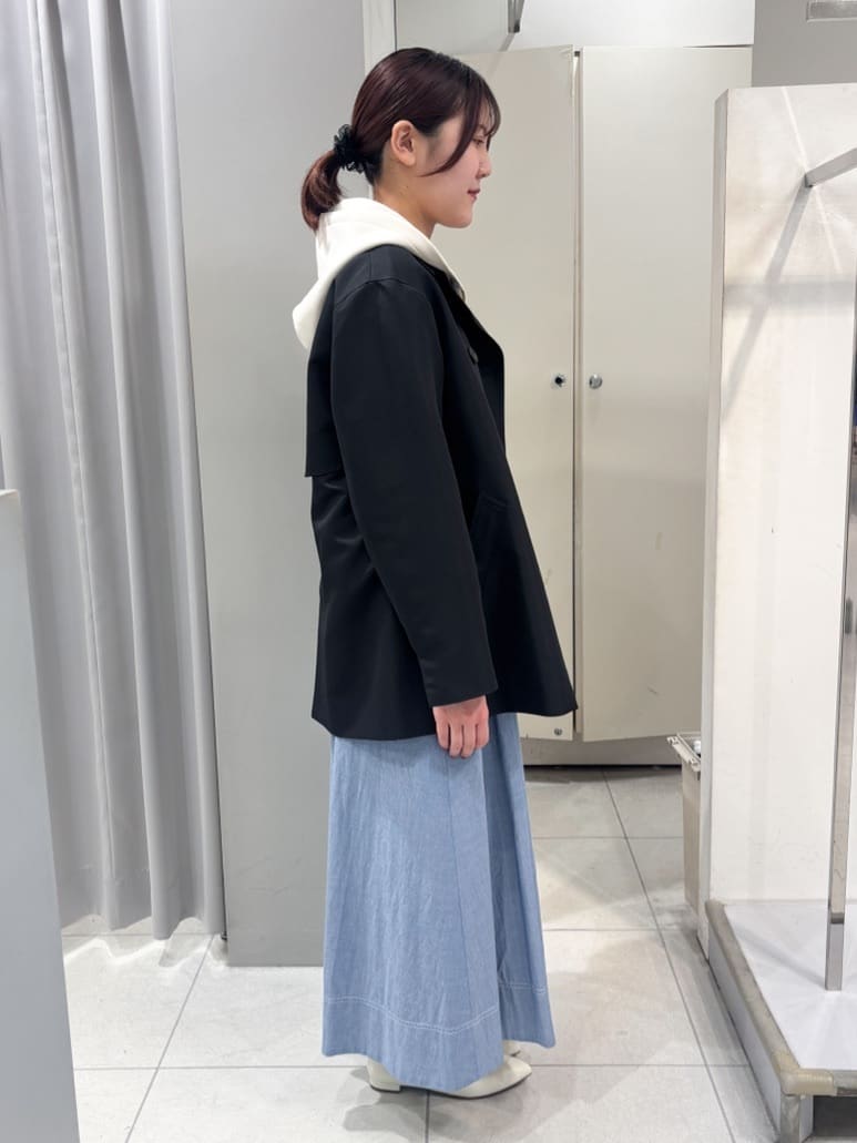 yuiさんの「Reflect｜【インナーにおすすめ◎】クルーネックレースジャージトップス」を使ったコーディネート