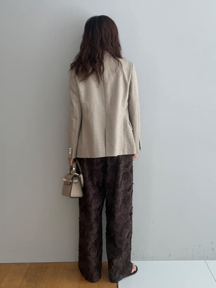 misaさんの「DRESSTERIOR｜【セットアップ可】リネンブレンドダブルブレストジャケット」を使ったコーディネート