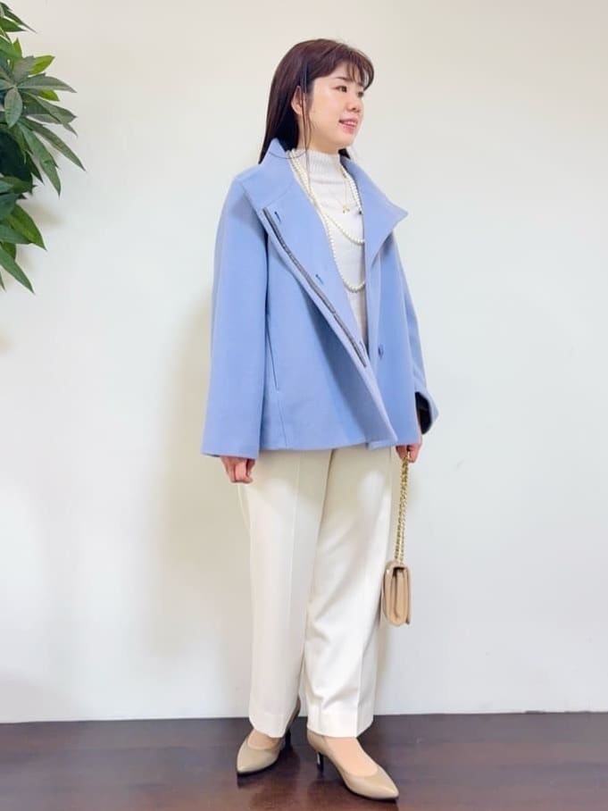 CHISATOさんの「UNTITLED｜【着回しが効く／オンオフアウター】ウールショートコート」を使ったコーディネート