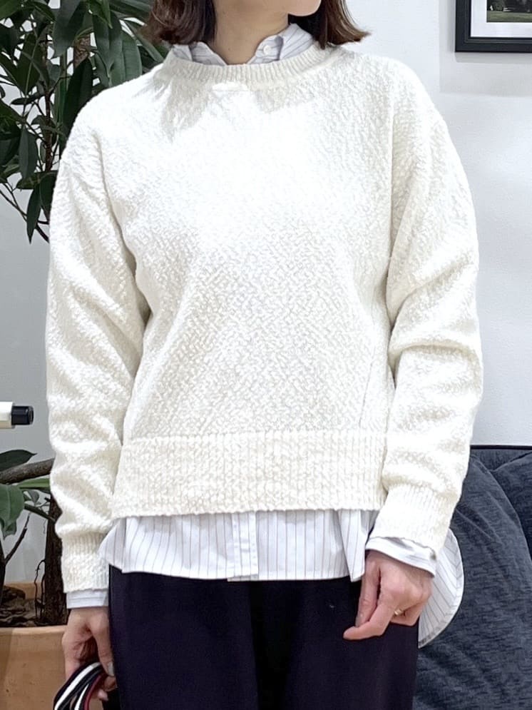 canaさんの「Dessin｜【洗える】ローゲージコットンニット」を使ったコーディネート