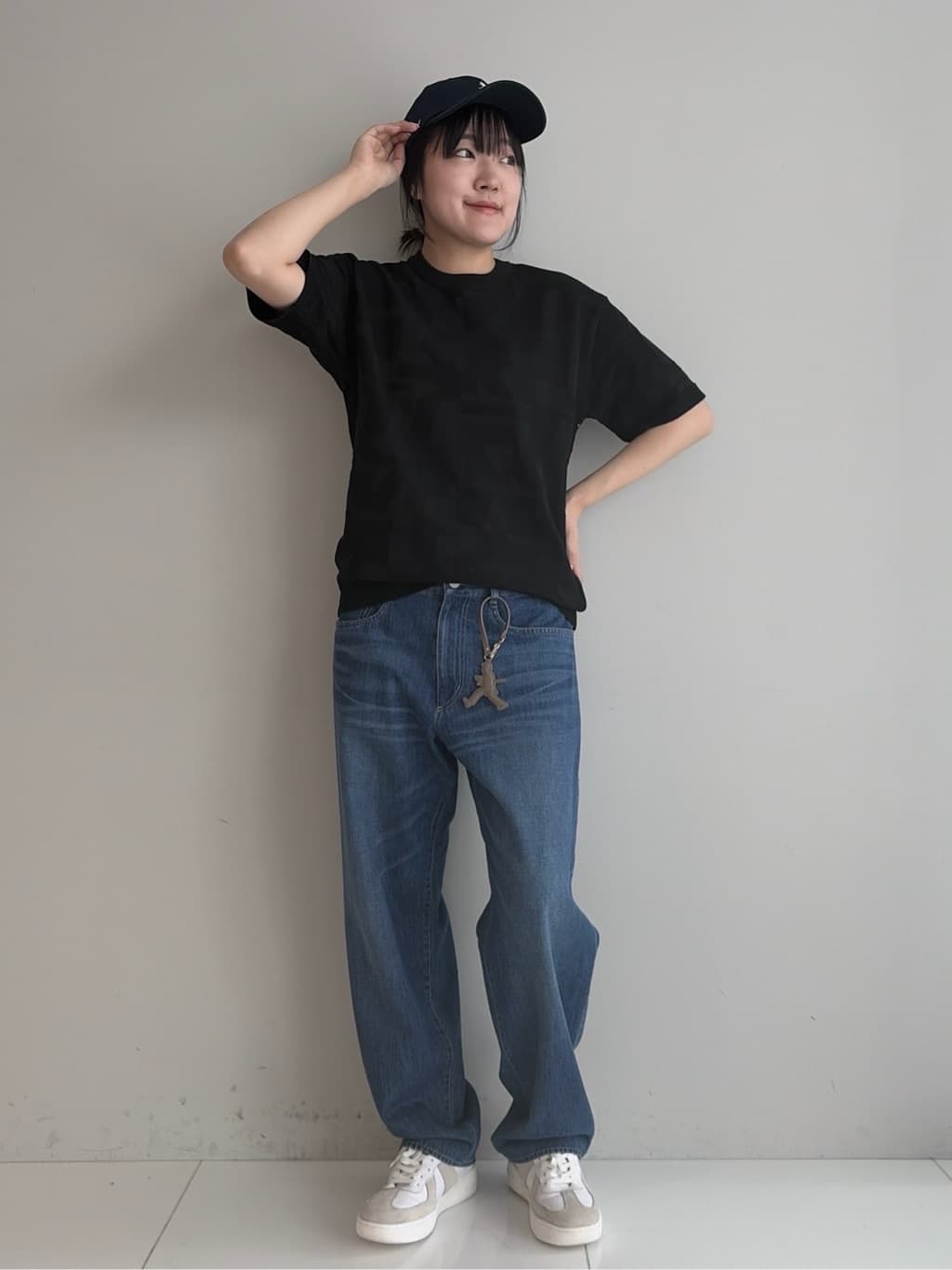 Akutagawaさんの「TAKEO KIKUCHI｜【徳島ニット】ニットＴシャツ」を使ったコーディネート