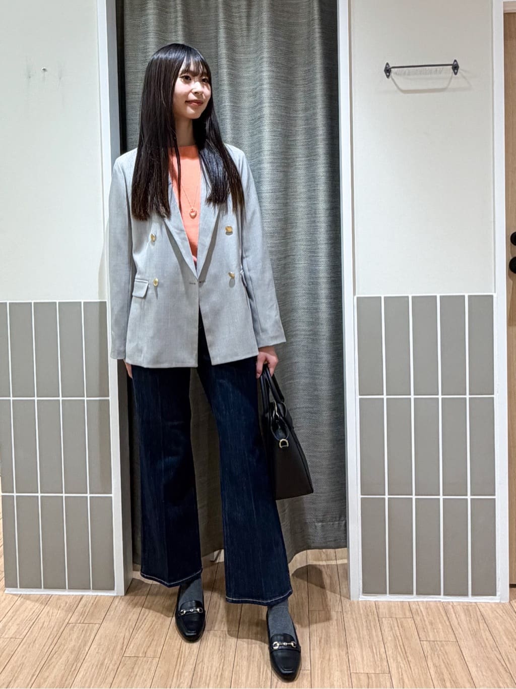 Kotoさんの「grove｜高評価！【洗濯機OK】ベーシックニット【毛玉軽減】」を使ったコーディネート
