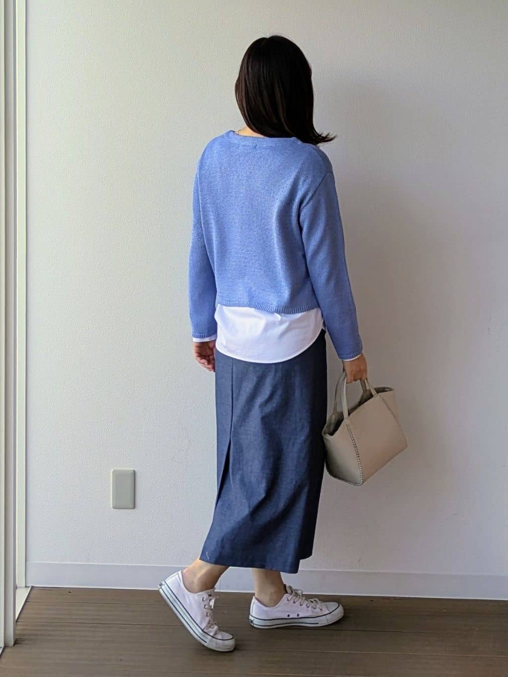 なみきさんの「UNTITLED｜◆【洗える/光沢感】ファンシーヤーンニット」を使ったコーディネート