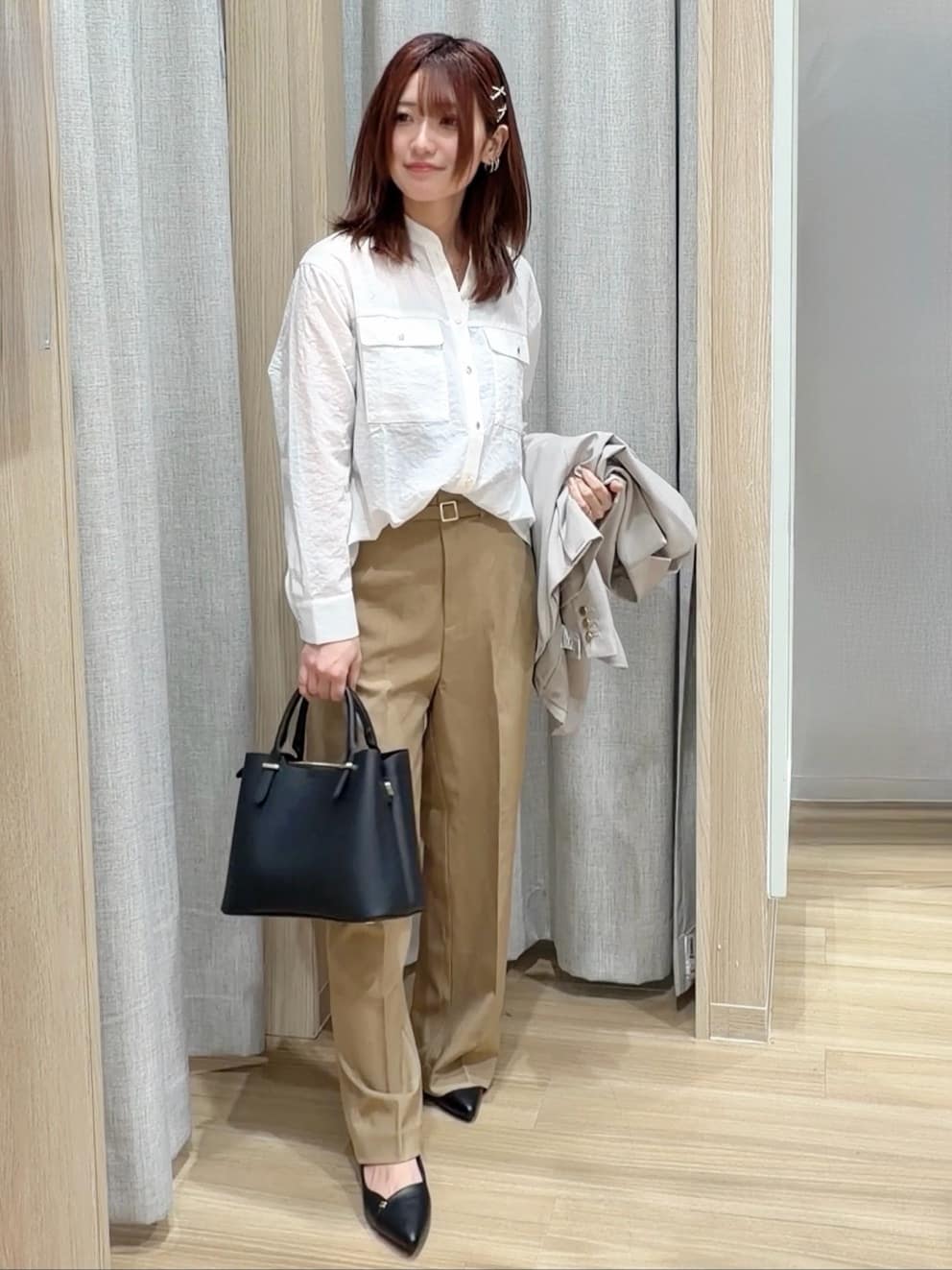 Fumikaさんの「grove｜【カセット服】ダブルブレストテーラードジャケット」を使ったコーディネート