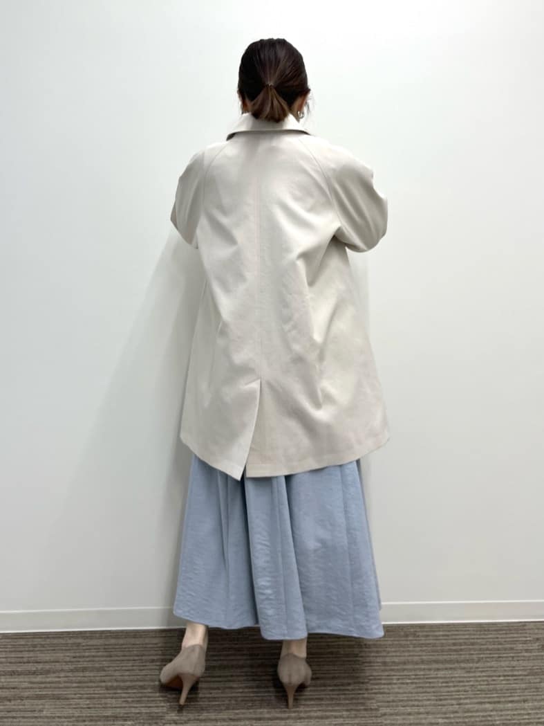 saoriさんの「【撥水／花粉防止／手洗い可】ステンカラーコート」を使ったコーディネート