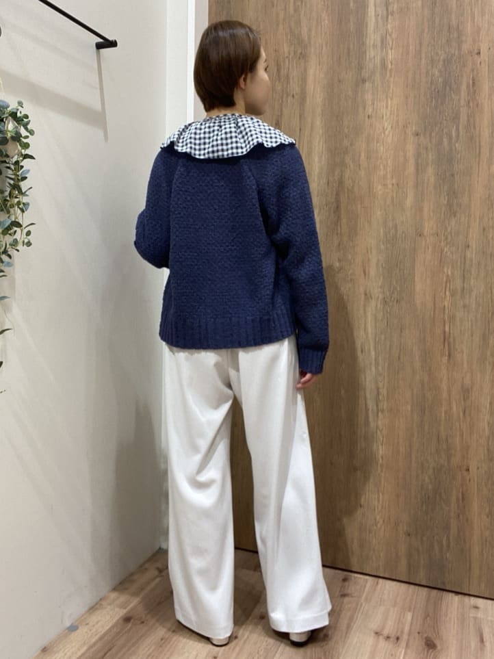 まなしぃさんの「grove｜高評価！【洗える】リラックスして着たい、Vネックカーディガン」を使ったコーディネート