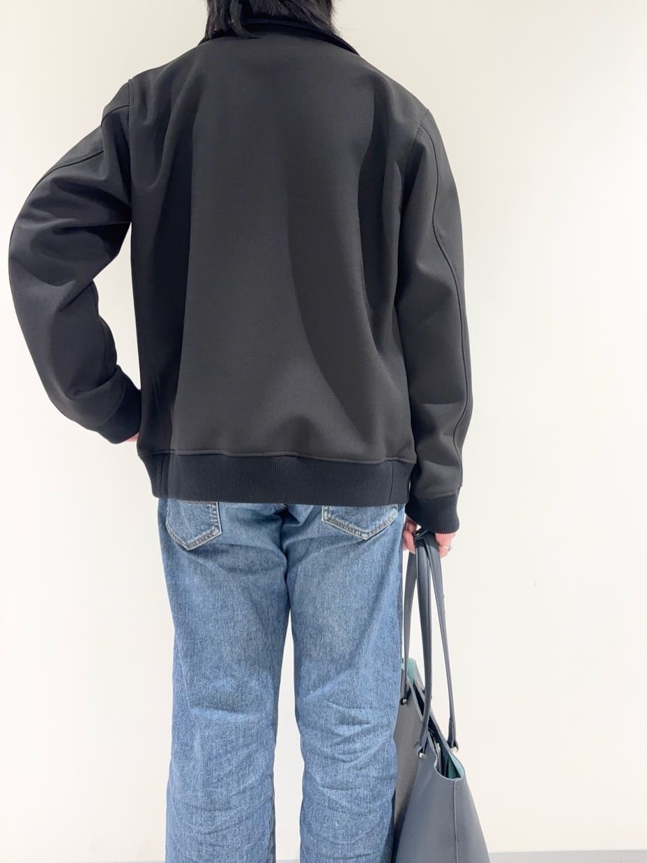 及川さんの「TAKEO KIKUCHI｜【JUST ONE LAYER】ダウンファブリック ジップアップ リブ ブルゾン」を使ったコーディネート