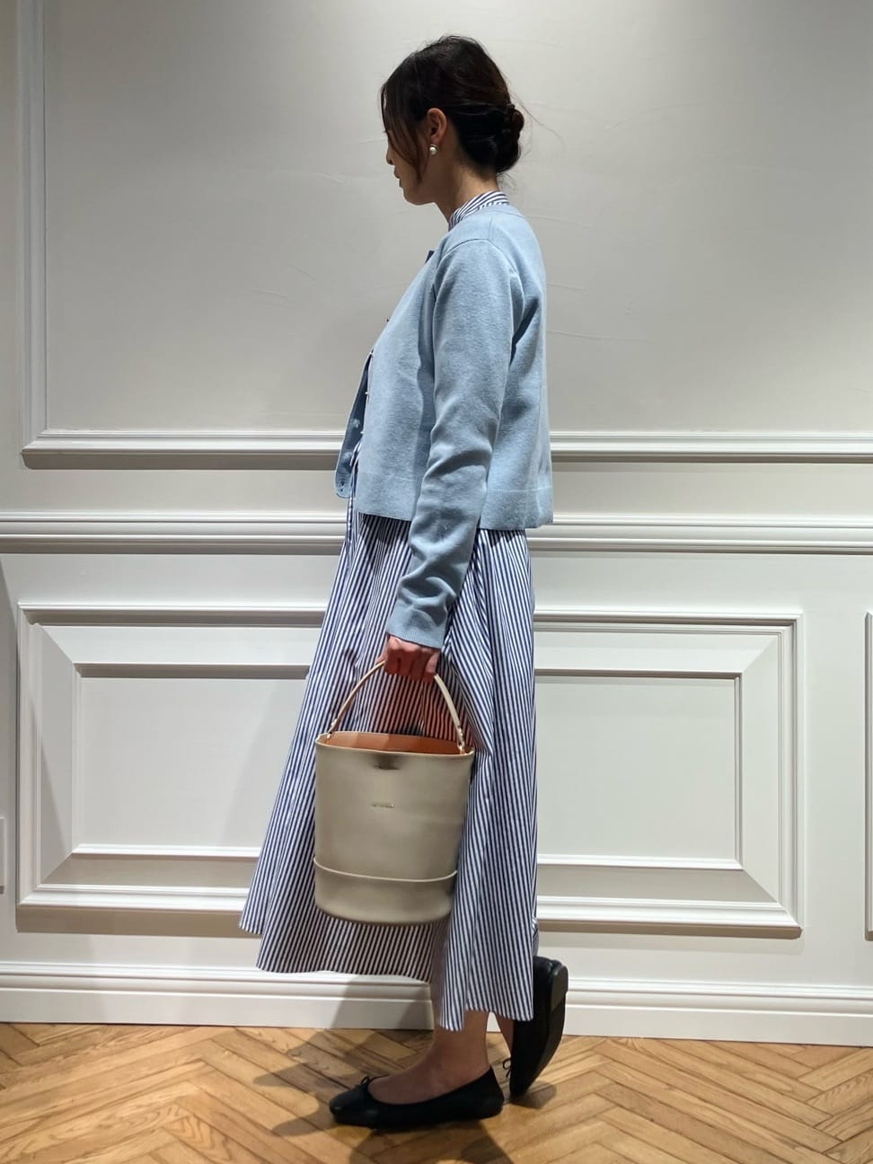 TSUKUIさんの「DRESSTERIOR｜◆ウォッシャブルコットンカシミヤカーディガン」を使ったコーディネート