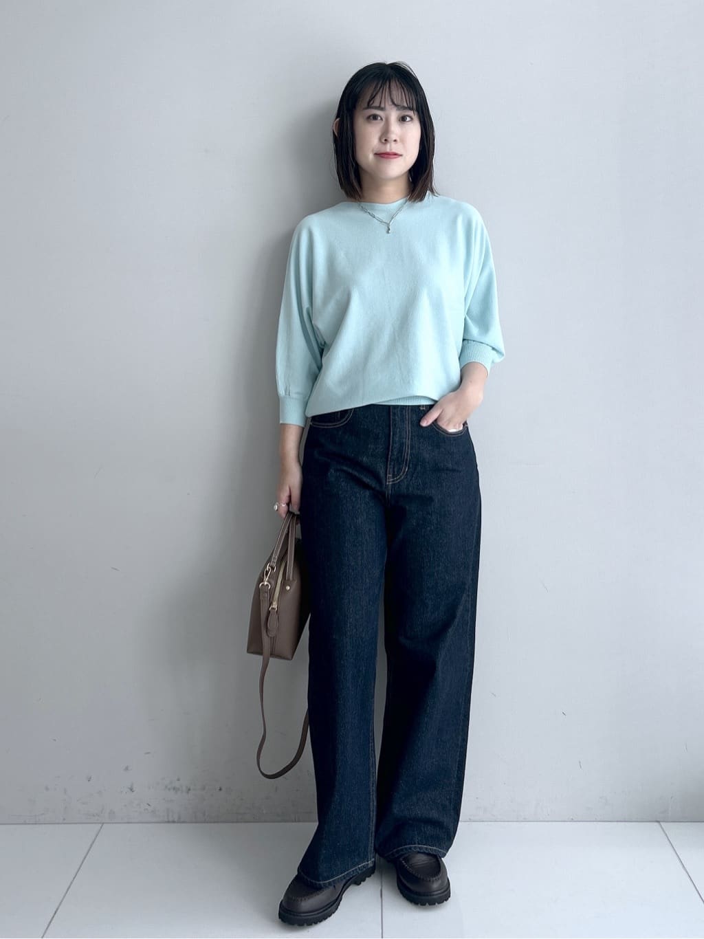 Hirokaさんの「Dessin｜【花粉ガード/撥水加工/洗える】クルーネックスプリングコート」を使ったコーディネート
