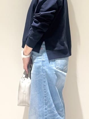 Liriさんの「Dessin｜【洗える】ワイドカーブシルエット12OZデニム」を使ったコーディネート