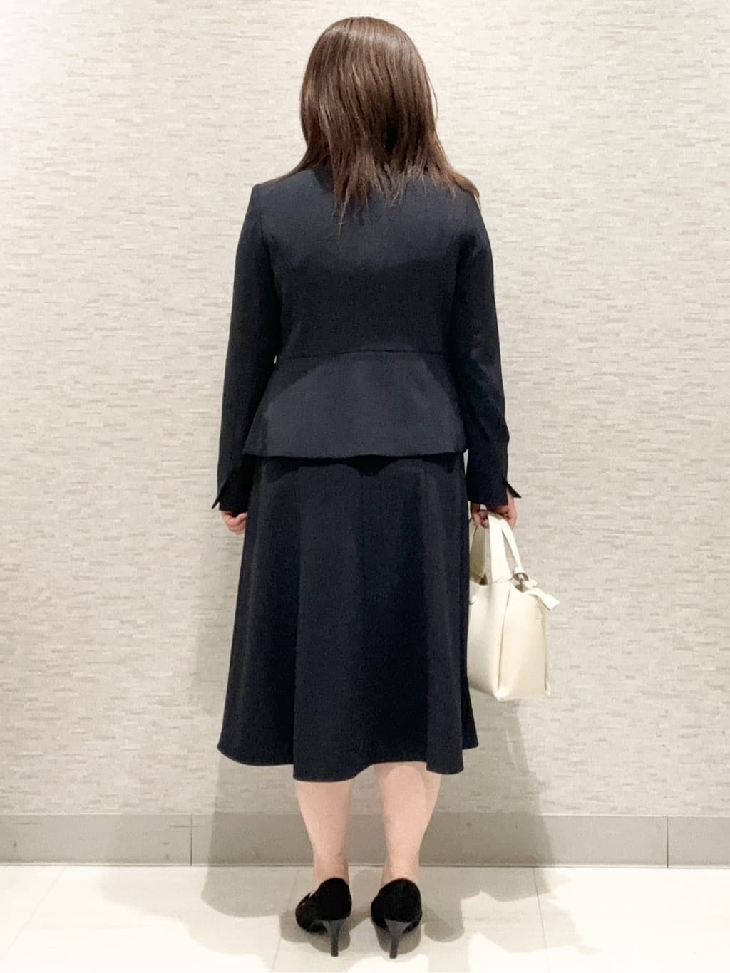 yuさんの「COUP DE CHANCE｜【手洗い可／日本製】ベルト付フレアーワンピース」を使ったコーディネート