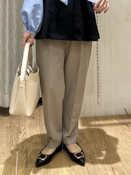 ga_riさんの「THE SHOP TK｜【通勤・きちんと見えに】ダブルクロス ペプラムジレ/セットアップ可」を使ったコーディネート