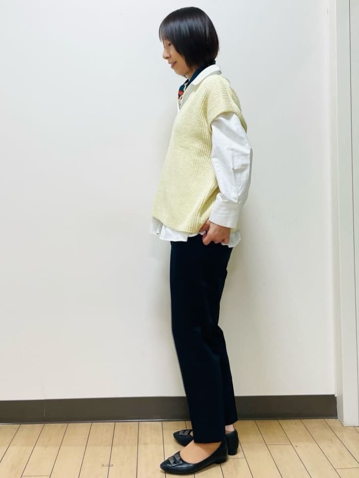 Riiさんの「Reflect｜【レイヤードにおすすめ◎】ペプラムデザインシャツ」を使ったコーディネート