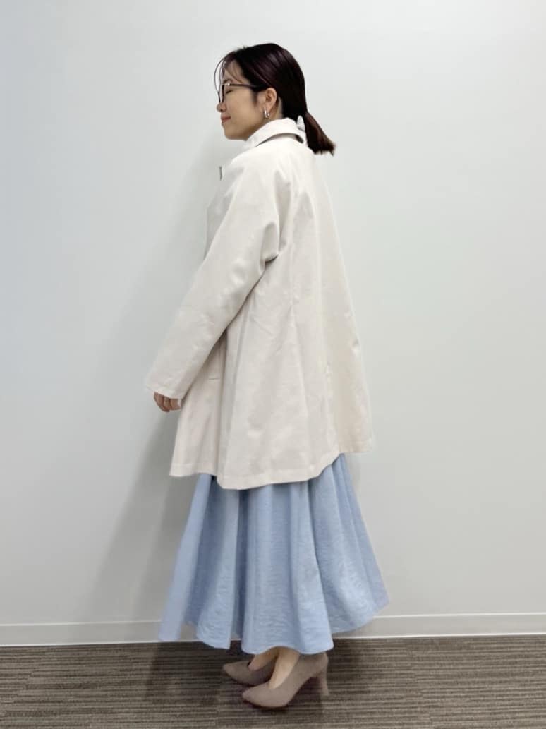 saoriさんの「【撥水／花粉防止／手洗い可】ステンカラーコート」を使ったコーディネート