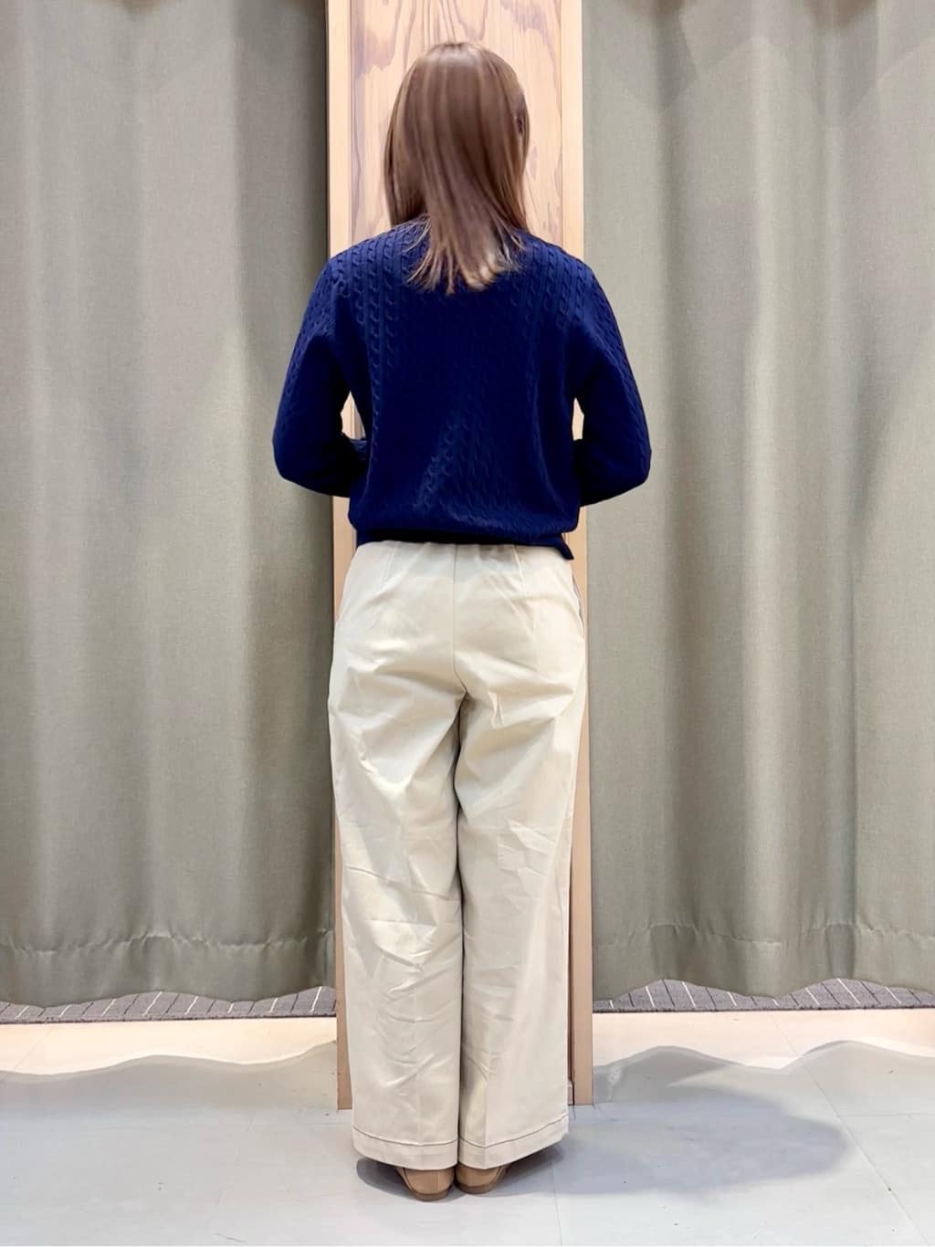 HaNeさんの「THE SHOP TK｜【POLO BCS 別注】ケーブルカーディガン」を使ったコーディネート