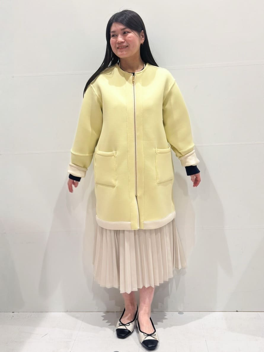 Minさんの「OPAQUE.CLIP｜リバーシブル配色ノーカラーコート【洗濯機OK】」を使ったコーディネート