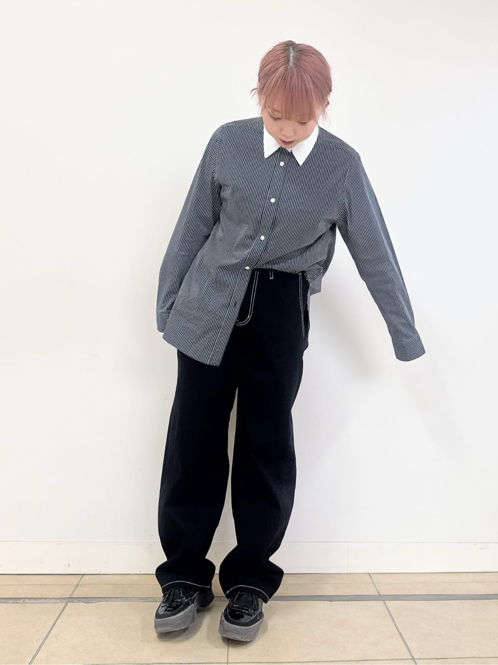 なかもとあきさんの「DRESSTERIOR｜◆【セットアップ可】CONEデニム Gジャン」を使ったコーディネート