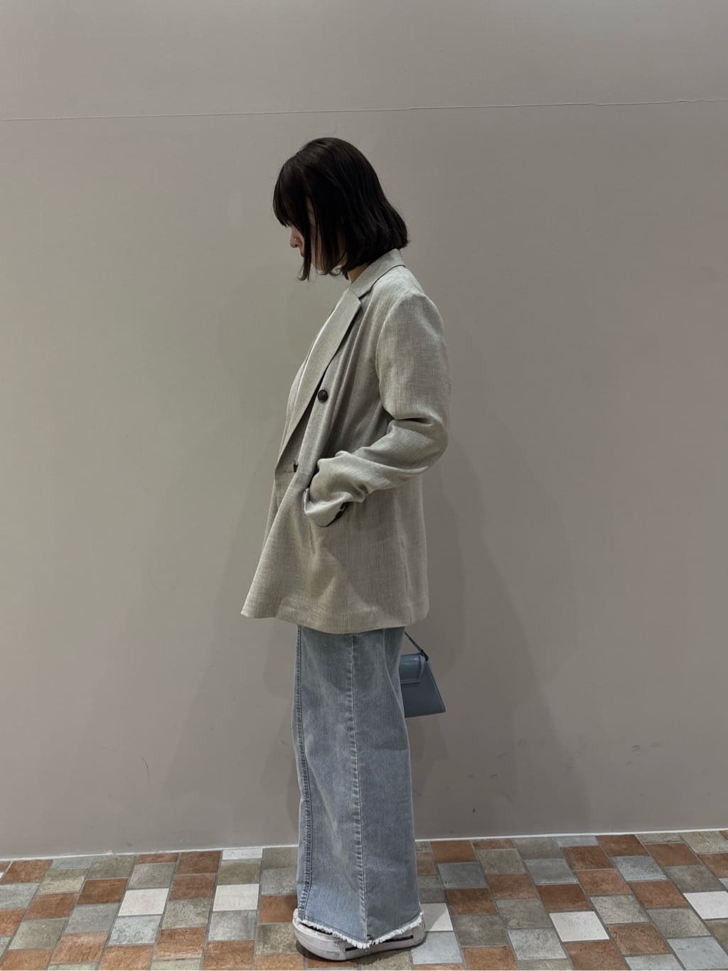 みゆさんの「INDIVI｜ダブルブレストオーバージャケット」を使ったコーディネート