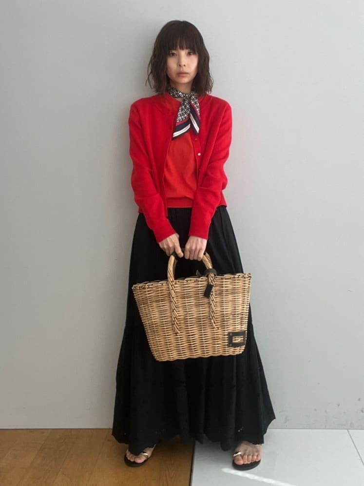 misaさんの「DRESSTERIOR｜【ウォッシャブル】コットンシルクフレンチスリーブニット」を使ったコーディネート