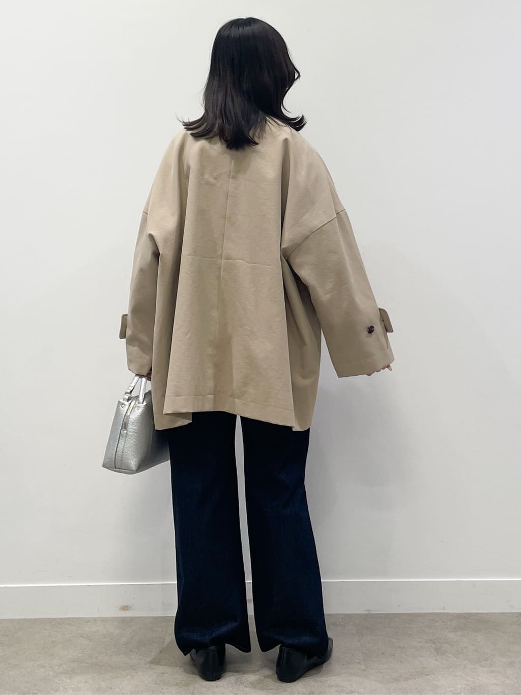 yukariさんの「Dessin｜【花粉ガード/撥水加工/洗える】クルーネックスプリングコート」を使ったコーディネート