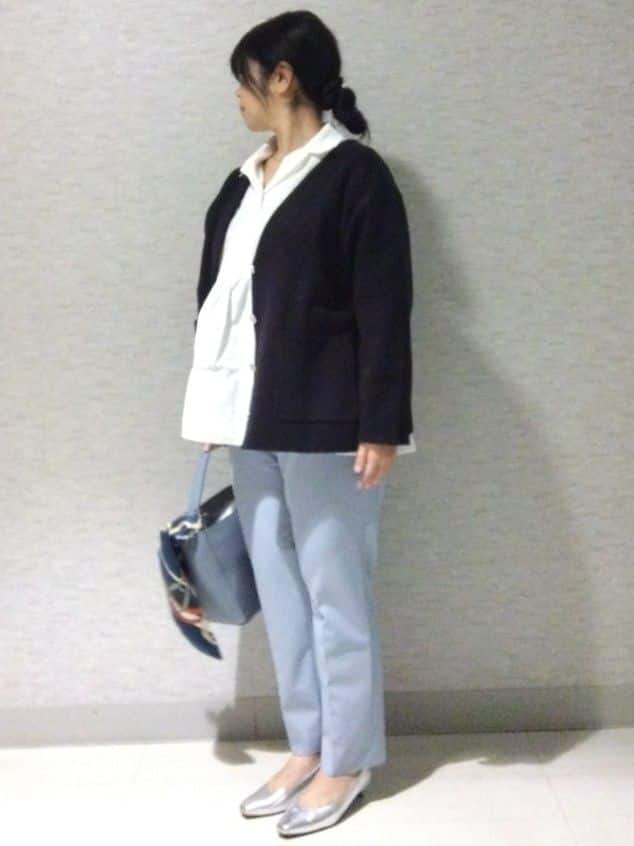 sakoさんの「Reflect｜【着回し力◎】ジャケット風ニットカーディガン」を使ったコーディネート