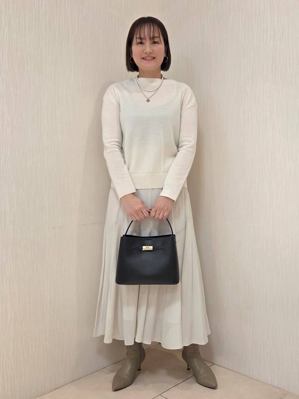 naokoさんの「UNTITLED｜【洗える】モックネックミラノリブニット」を使ったコーディネート