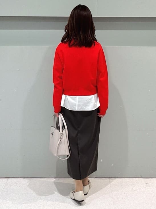 makiさんの「UNTITLED｜◆【コットン100/洗える】シャーリングフリルネックブラウス」を使ったコーディネート
