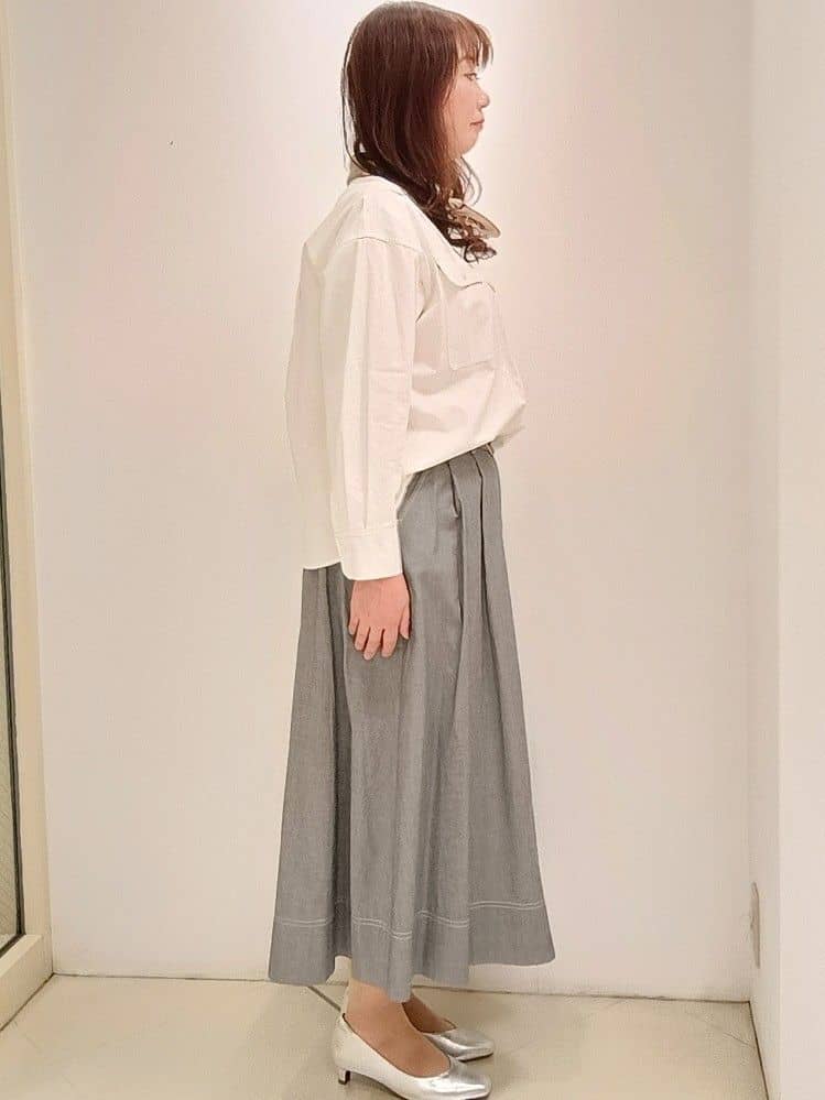 Mayさんの「Reflect｜【羽織にも◎】ダンガリーシャツ」を使ったコーディネート