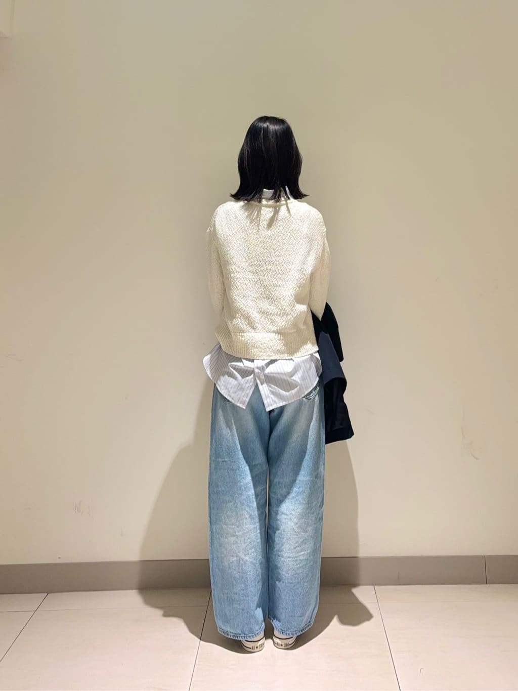 mayuさんの「Dessin｜【洗える】バックボタンオーバーシャツ」を使ったコーディネート