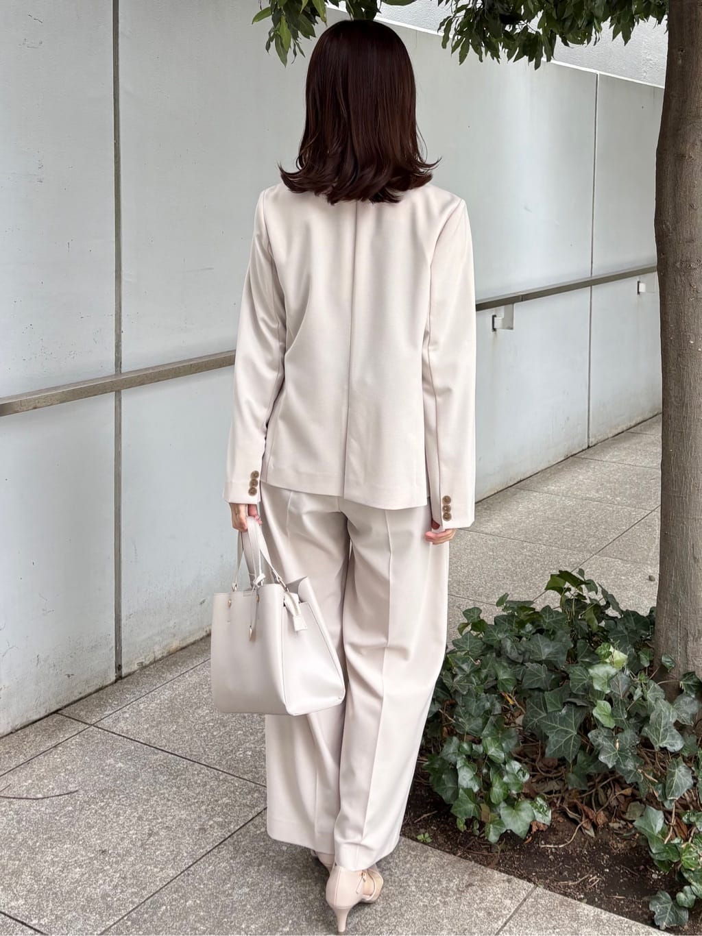みさかさんの「index｜ダブルブレストジャケット／セットアップ対応可【洗える／接触冷感／吸水速乾／防シワ／ストレッチ】」を使ったコーディネート