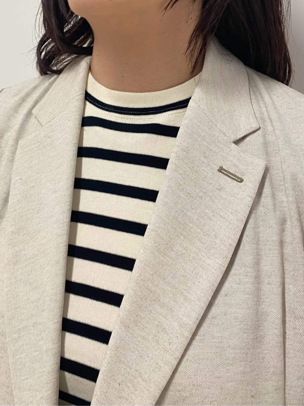 Sawaguchiさんの「DRESSTERIOR｜【セットアップ可/吸水速乾/ウォッシャブル】リネンブレンドオックスダブルジャケット」を使ったコーディネート