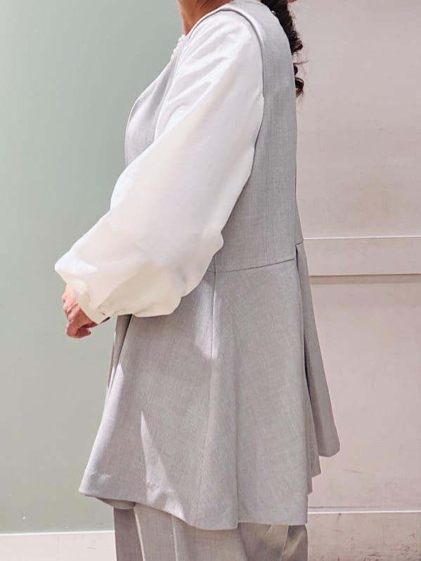 Komi☆さんの「grove｜【マシンウォッシュ/防シワ/S-3L】着回しできるカセット服ワイドパンツ」を使ったコーディネート