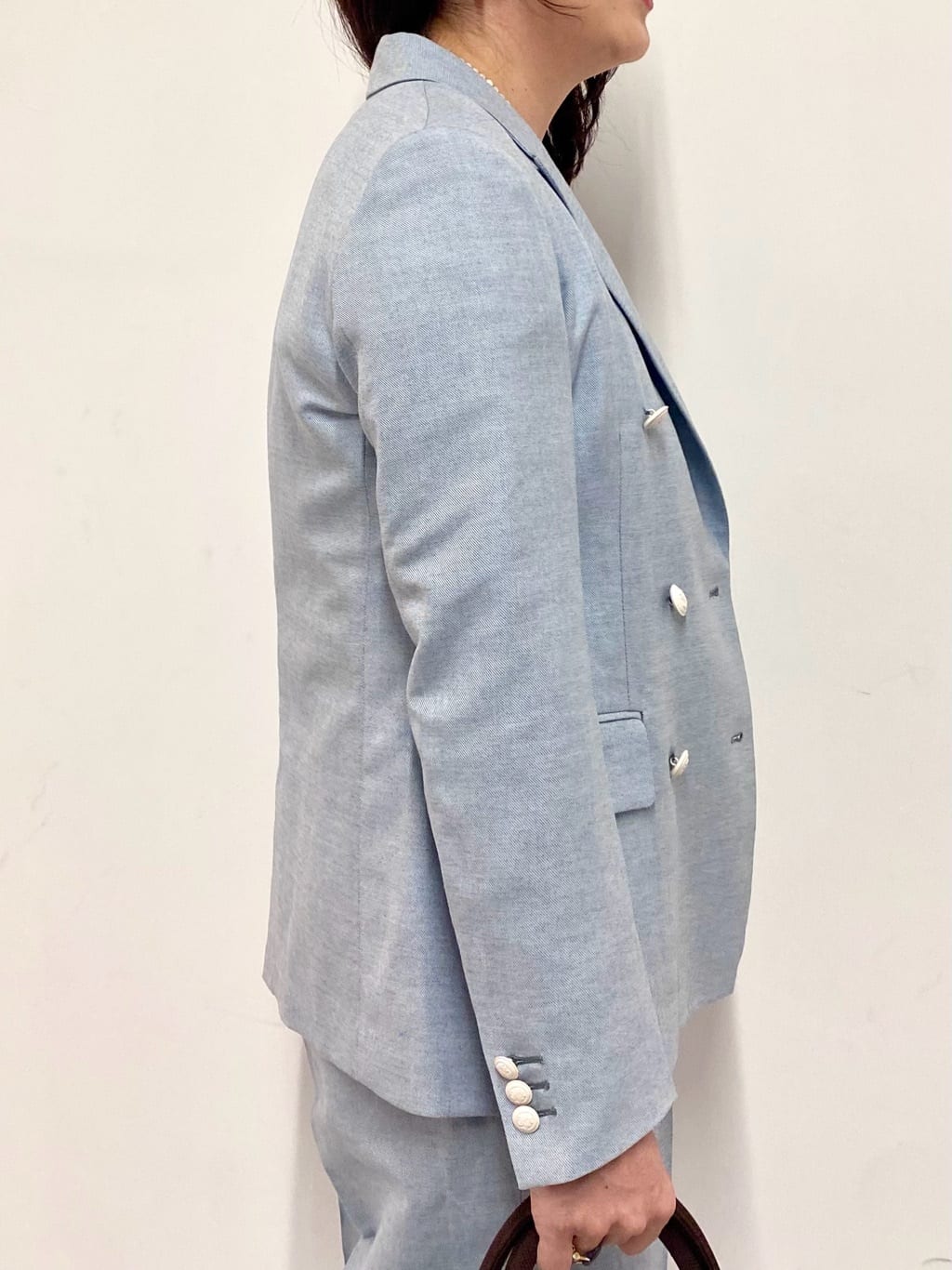 Sawaguchiさんの「DRESSTERIOR｜【セットアップ可】リネンブレンドダブルブレストジャケット」を使ったコーディネート