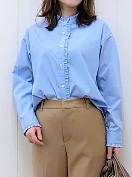 itoさんの「Dessin｜【洗える】フリルネックブラウス」を使ったコーディネート