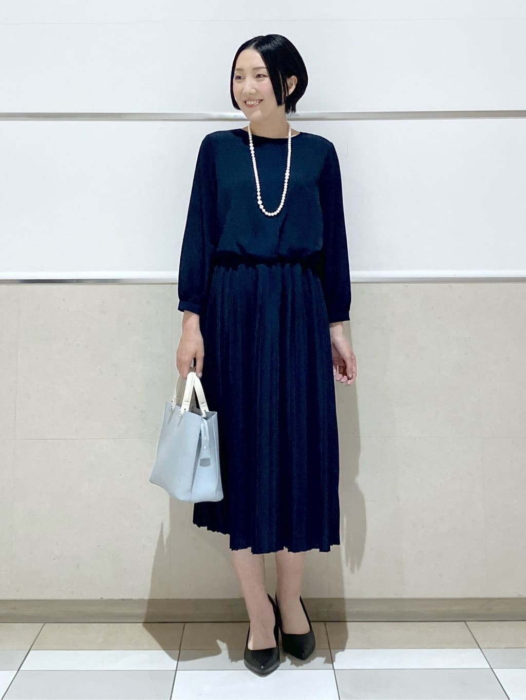 eriko さんの「Dessin｜ジョーゼットワンピース」を使ったコーディネート