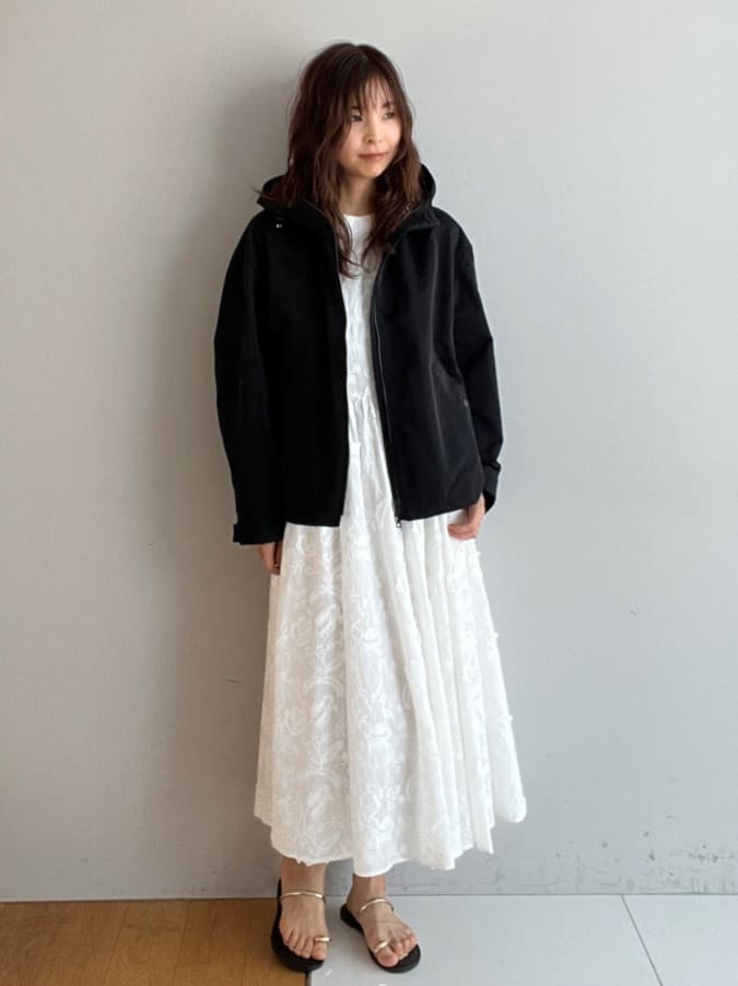 misaさんの「DRESSTERIOR｜【ウォッシャブル】コットン エンブロイダリードレス」を使ったコーディネート