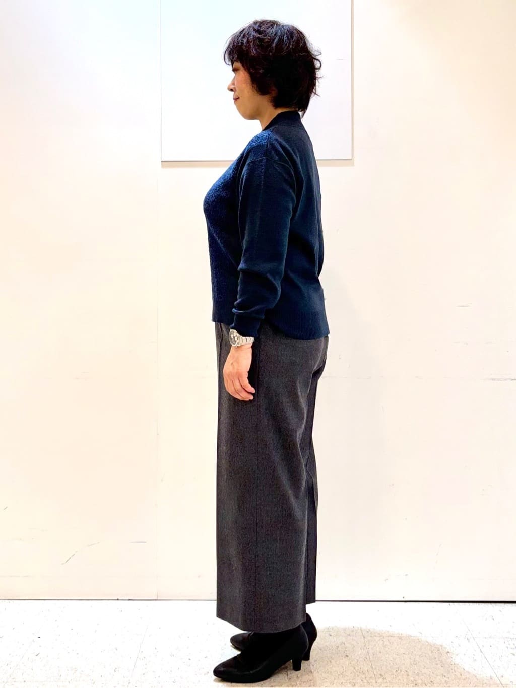 ヤスコさんの「Reflect｜アーガイル柄ハイネックニット」を使ったコーディネート