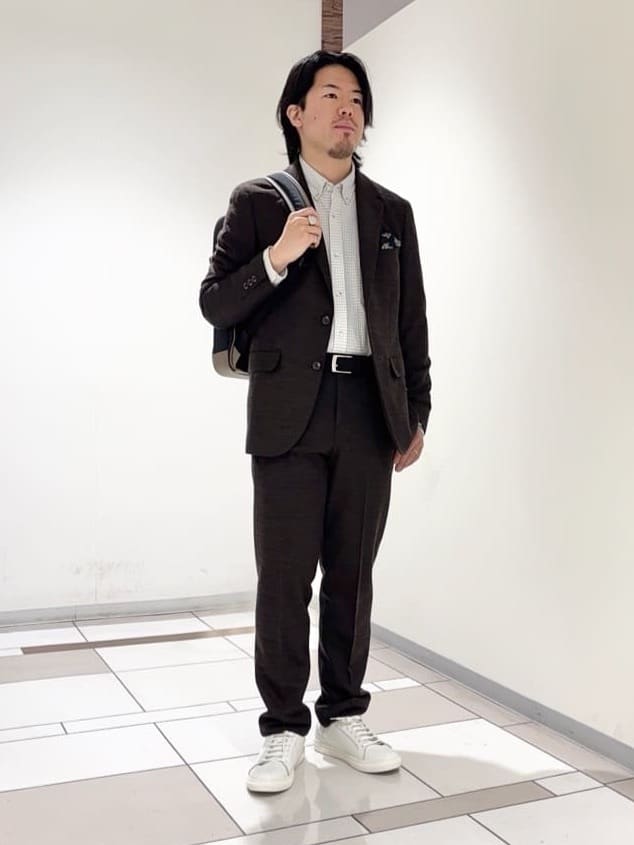 及川さんの「TAKEO KIKUCHI｜【Sサイズ～】ラッセルメッシュ ジャケット」を使ったコーディネート