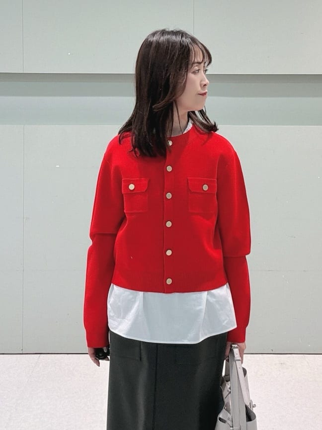 makiさんの「UNTITLED｜◆【コットン100/洗える】シャーリングフリルネックブラウス」を使ったコーディネート