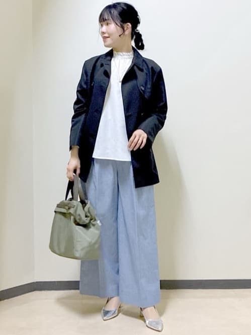 beni_gingerさんの「Reflect｜【オン・オフ着回しやすい◎】ダブルブレストジャケット」を使ったコーディネート