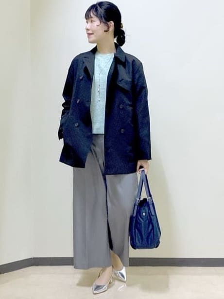  beni_gingerさんの「Reflect｜【オン・オフ着回しやすい◎】ダブルブレストジャケット」を使ったコーディネート