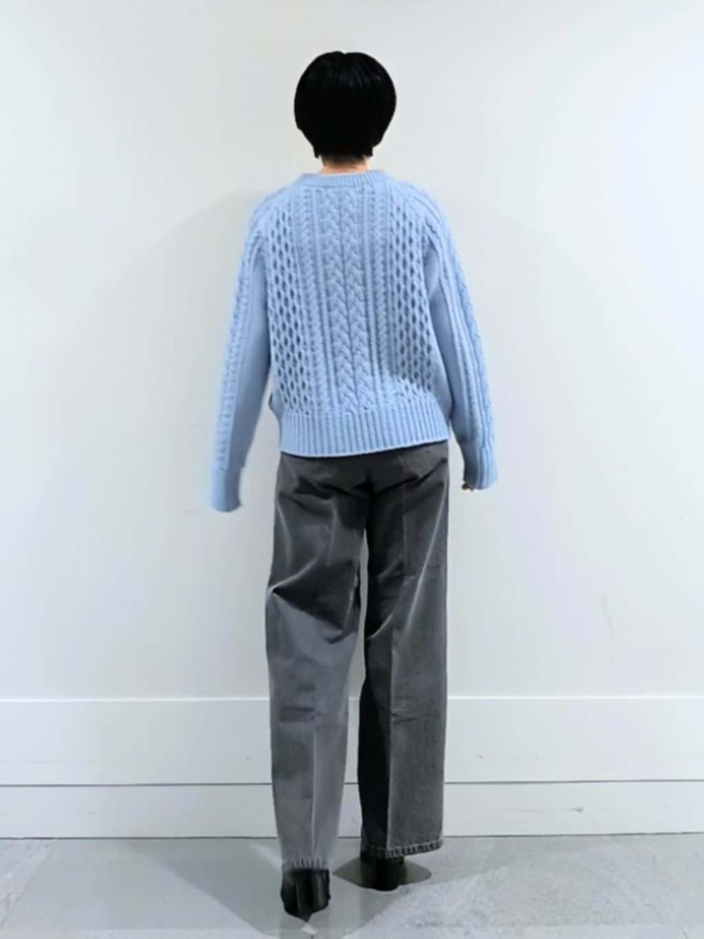 ミズタさんの「UNTITLED｜【洗える】スポンディッシュ ケーブル柄ニット」を使ったコーディネート