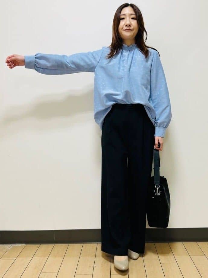 miiiさんの「Reflect｜ドライタッチストレートワイドパンツ」を使ったコーディネート