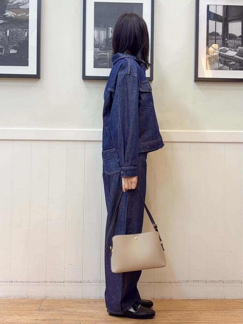 えぬさんの「SHOO･LA･RUE｜【2点セット/洗濯機可】時短でコーデが決まる ジャンドレ+リブインナー」を使ったコーディネート